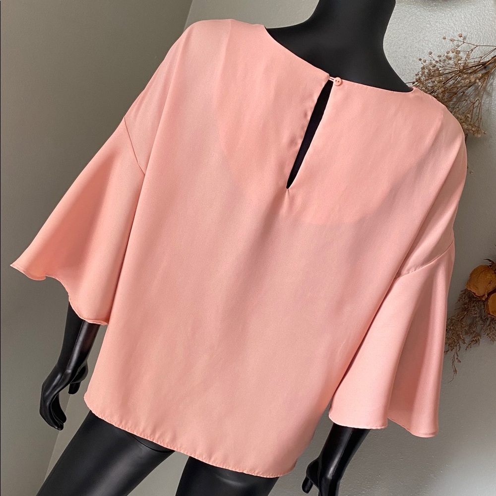 Catherine Malandrino Soft Coral Blouse - Picture 7 of 9